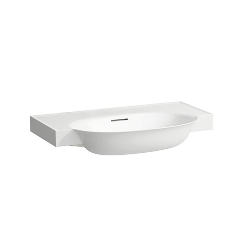 Laufen New Classic Раковина накладная овальная 800х480х75 мм, без отв под смеситель,с переливом, цвет белый, 8.1385.5.000.109.1