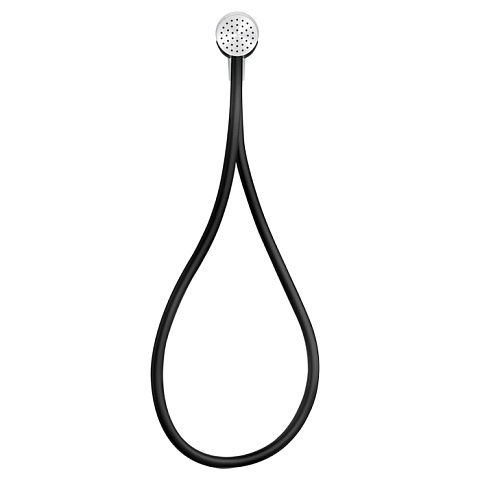 Gessi Hi-Fi Душевой магнитные комплект, состоящий из вывода воды, держателя, Darkflex шланга 1,50 м и лейки, цвет: хром, 63199#031