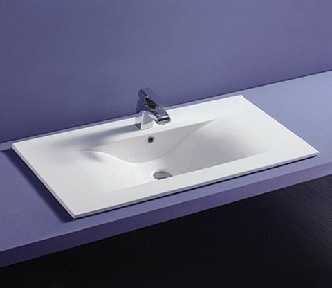 Раковина встраиваемая CeramaLux YJ807-80 810×460 мм, белый