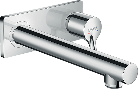 Смеситель Hansgrohe Talis S для раковины, однорычажный, с изливом 225 мм, настенный монтаж, СМ (нужна СЧ 13622180) 72111000
