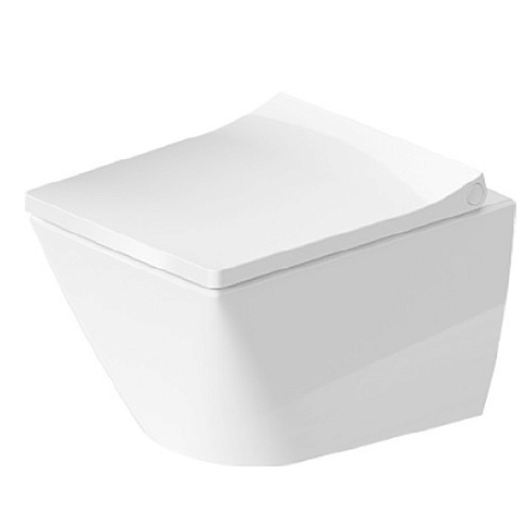 Duravit Viu Унитаз подвесной компактный безободковый 370х480мм цвет белый, 2573090000