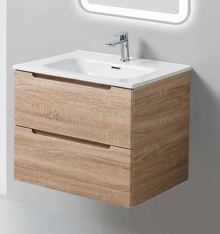 Тумба под раковину BelBagno Etna 70 см, с 2 ящиками, Rovere Bianco