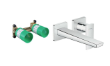 Смеситель для раковины из стены матовый белый Hansgrohe Metropol (комплект) 32526700S