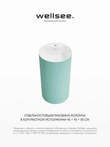 Напольная раковина для ванной Wellsee Chalice Perfection 230627000