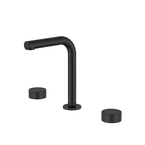 Смеситель на столешницу Boheme STICK LINEA на 3 отв. BLACK 152-B.3