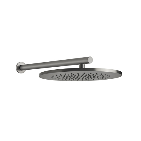 GESSI 316 Душевая головка шарнирная для настенного крепления на 1/2", Ø350мм, цвет: steel brushed, 54148#239