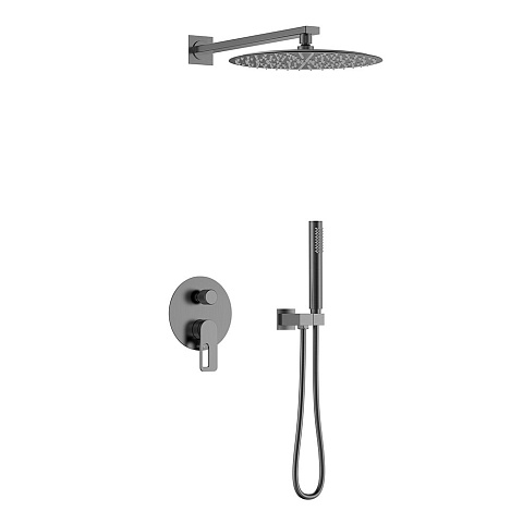 Душевая система Black&White Gravity GL-9105-GM, графит