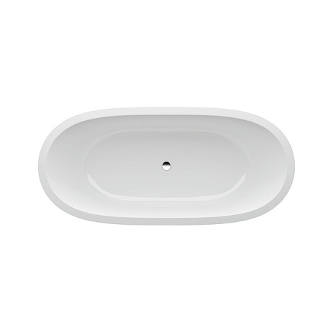 Laufen Alessi One Ванна 1780x820x460мм, встраиваемая, овальная, (с комплектом опор), материал: композит, цвет: белый, 2.4597.1.000.000.1