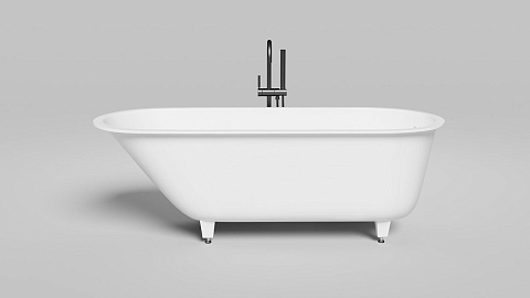 Ванна из литьевого мрамора Salini Ornella 102312G, 180x80 см, глянцевая поверхность