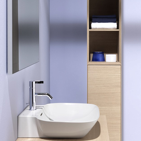 Laufen INO Раковина 560х450х120мм с 1 отв. под смеситель, подвесная, с покр. LLC, цвет: белый, 8.1030.2.400.104.1