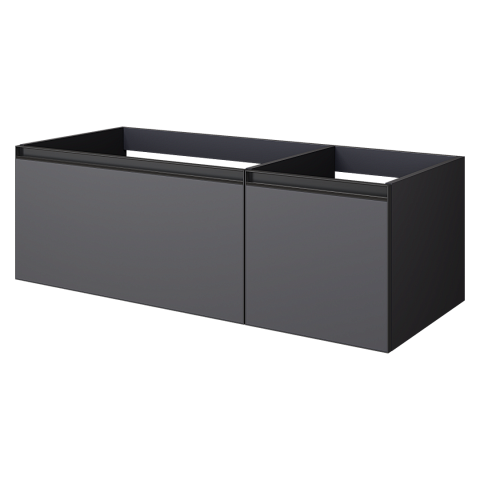Armadi Art QUATRO 2 120см (80+40) тумба ANTHRACITE профиль ANTHRACITE 790-M2-120-A-A