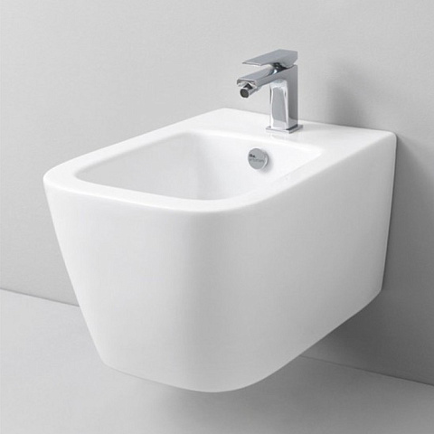 Artceram A16 Биде подвесное 36х52 см, 1 отверстие, цвет: матовый белый, ASB001 05 00