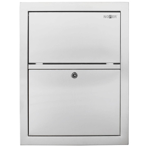 Встраиваемый контейнер для мусора 5,5 л. нерж. сталь NOFER COMPACT 12001.S матовый