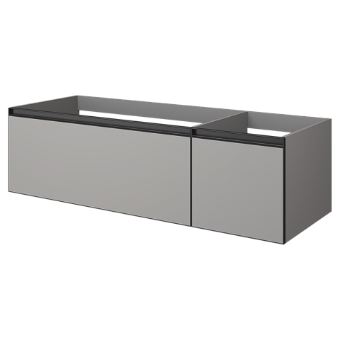 Armadi Art QUATRO 2 140см (100+40) тумба LUNA профиль ANTHRACITE 790-M2-140-L-A