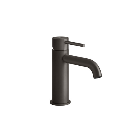 GESSI 316 Смеситель для раковины на 1 отверстие без донного клапана, излив 123мм, цвет: brushed black metal pvd, 54002#707