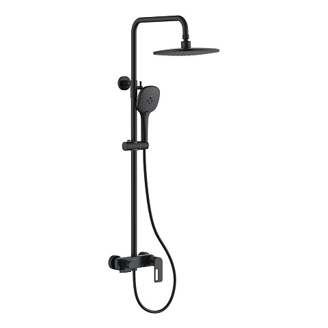 Душевая система Black&White Gravity GL-9102-MB, чёрный матовый