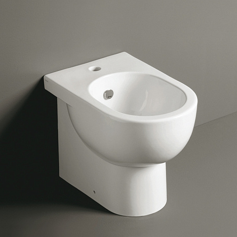 SIMAS E-LINE Биде напольное приставное 51*35см, цвет белый, EL04bi