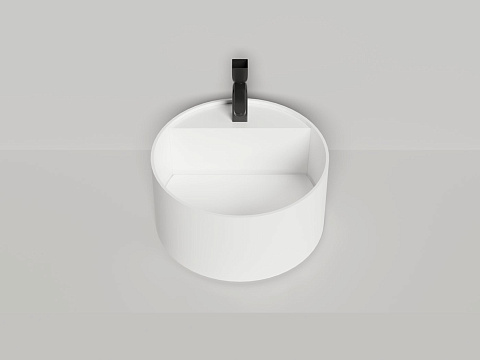 Раковина накладная Salini Armonia Round Top 02 130412TG, S-Sense, глянцевая поверхность