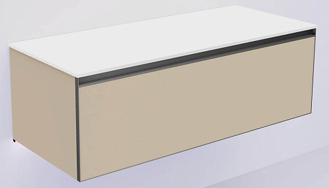 Armadi Art QUATRO 1 120CM тумба DAPHNE профиль ANTHRACITE + внутр. подсв. 790-M1-120-D-A-LED
