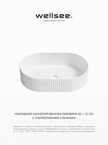 Накладная раковина для ванной Wellsee Festive Fox 2.0 319606000