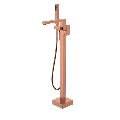 Смеситель напольный, Boheme QUBIC Copper Brushed 479-CB