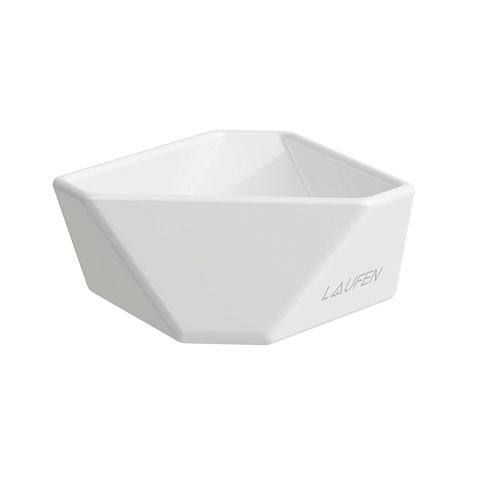 Laufen Home collection Керамическая чаша для украшений 105х100х40 мм TRIO TRAY, цвет белый, 8.7777.5.000.000.1