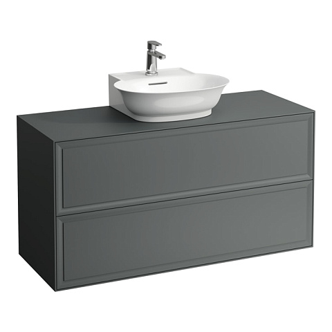 Laufen New Classic База под раковину подвесная , 1180х450х600 мм, 2 ящика, цвет серый (для раковины 816852), 4.0602.4.085.627.1