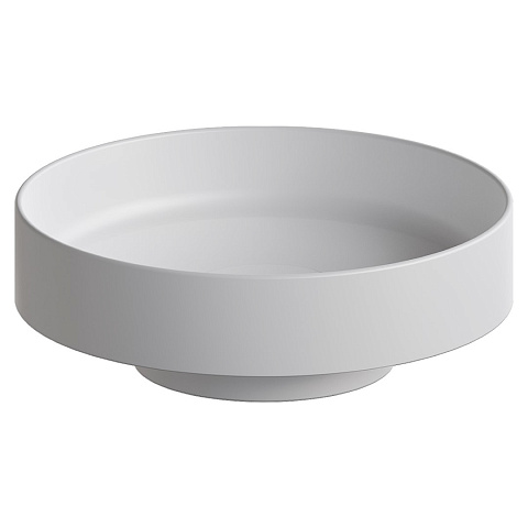 Раковина накладная Boheme SOLE Corian 400*130 Matt White 801-MW