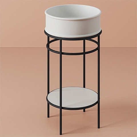 Artceram VOGUE Металическая структура Ø44хh72,5см для раковин Rombo, Millerighe and Atelier, цвет: черный матовый, ACA058 17