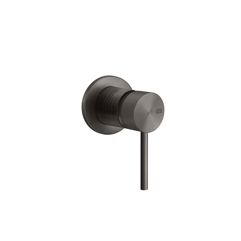 GESSI 316 Встраиваемый смеситель на 1/2" на 1 источник (внешняя часть), цвет: brushed black metal pvd, 54319#707