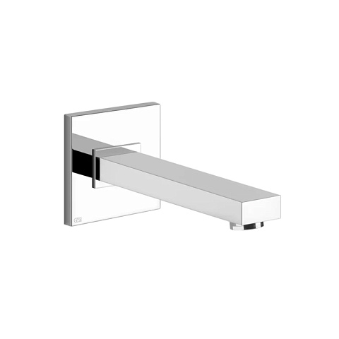 Gessi Rettangolo Настенный излив для ванны, для монтажа с удаленным управлением (не входит в комплект), индивидуальная длина, цвет: хром, 20121#031