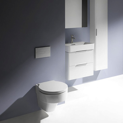 Laufen VAL Унитаз подвесной 530x390x360мм, безободковый, с покр. LLC, цвет: белый, 8.2028.1.400.000.1