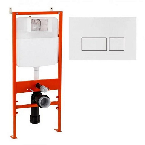 Инсталляция для подвесного унитаза BelBagno BB026/BB042BL с панелью смыва