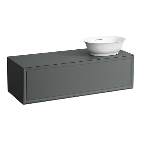 Laufen New Classic База под раковину подвесная раковина справа , 1180х450х350 мм, 1 ящик, цвет серый (для раковины 812852,812853), 4.0608.2.085.627.1