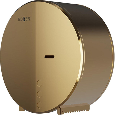 Диспенсер для туалетной бумаги нерж. сталь INDUSTRIAL EVO 05046.PG золото NOFER