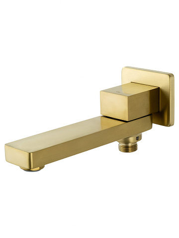 Носик с дивертором WONZON & WOGHAND, Брашированное золото WW-88SZ06-BG