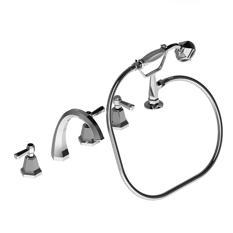 Stella Eccelsa Leve Смеситель на борт ванны на 5 отверстий 3256TR/307, цвет: хром, EL 02313 CR00
