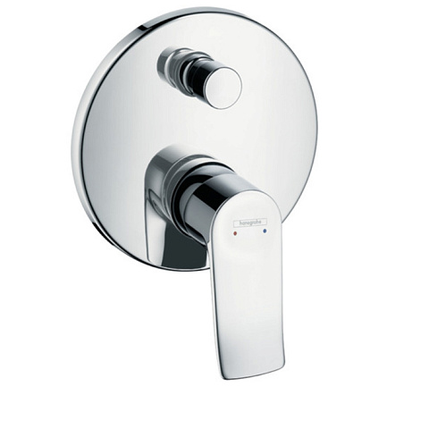 Hansgrohe HG Metris Смеситель для ванны, встраиваемый, переключатель вакумный, внешняя часть, цвет: хром, 31493000
