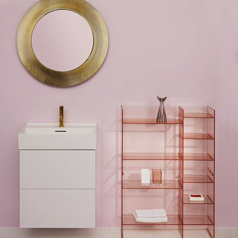 Laufen Kartell Стеллаж, 750х260х530мм, пластик, цвет: пудровый розовый, 3.8933.1.093.000.1