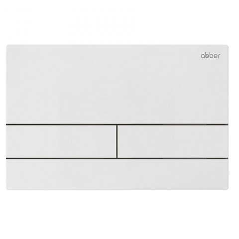 Кнопка смыва ABBER AC0128MW белая матовая