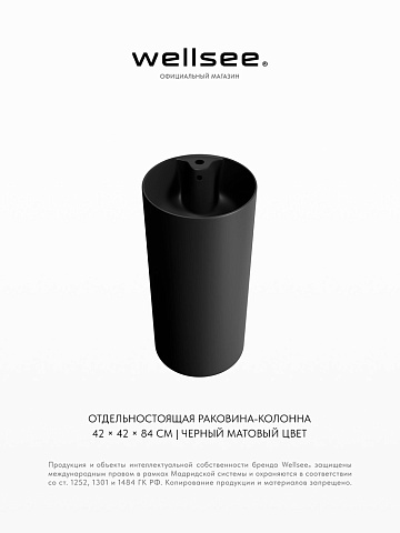 Напольная раковина для ванной Wellsee Callipy Art 32890300S