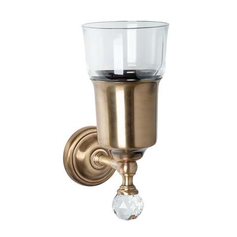 TW collection TW Crystal 109, подвесной cтакан, стеклянный, цвет держателя: бронза с кристалом (swarovski), TWCR109br-sw