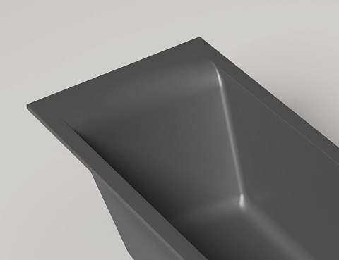 Ванна встраиваемая из литьевого мрамора Salini Cascata 170x75 104113G, S-Sense, глянцевая поверхность
