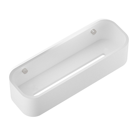 Decor Walther Stone DCT30 Душевая полочка 30x10см, подвесная, цвет: белый / сталь матовая, 0973855