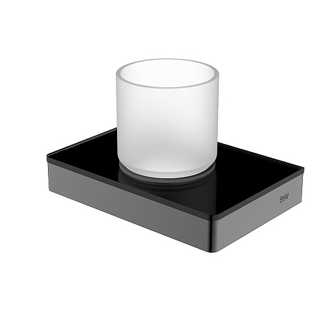 Держатель для стакана Black&White GA-9605GM, оружейная сталь (150x100x95)