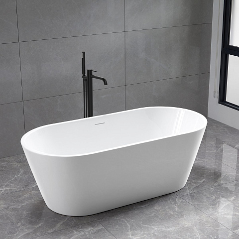 Ванна акриловая Vincea VBT-4291-1700, 1700x800x580, цвет белый, щелевой перелив