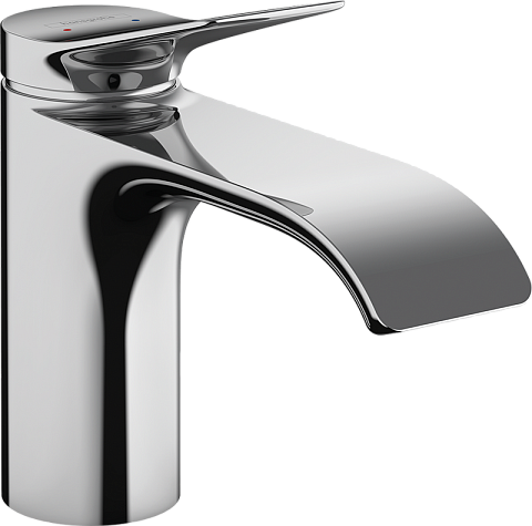 Смеситель Hansgrohe Vivenis для раковины, однорычажный, 80 со сливным гарнитуром, хром 75010000