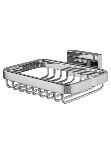 Мыльница с держателем WONZON & WOGHAND FLAT, Хром WW-9724