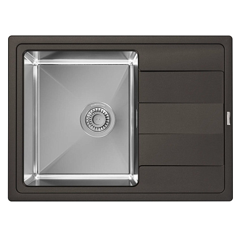 Кухонная мойка Florentina Комби 650 FS 21.390.B0650.302, антрацит