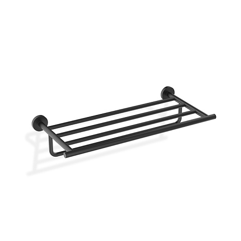 Decor Walther Basic KHT Полотенцедержатель 50x23см, цвет: черный матовый, 0531860